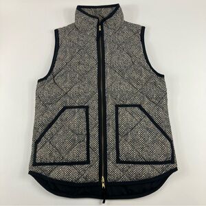 J. Crew Quilted Down Herringbone Vest